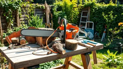 Kindersicherung für Gartenmaschinen im Familiengarten