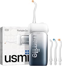 usmile C10 Tragbare Munddusche – 95 Tage Akkulaufzeit, 4 Reinigungsmodi, 180 ml Tank, IPX7 Wass…
