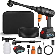 Akku Hochdruckreiniger für Makita Batterie, 62 Bar Hydroblast Akku-Druckreinigerpistole, 21V Tra…