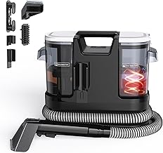 Lubluelu Nasssauger Polsterreiniger Gerät 600 W, 18 kPa Teppichreiniger Waschsauger, tragbarer T…