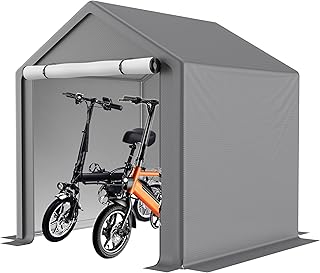 Outdoor Unterstand 190×170×200 cm I ca.6,5 m³ Stauraum I wasserdichte Fahrradgarage & Gerätez…