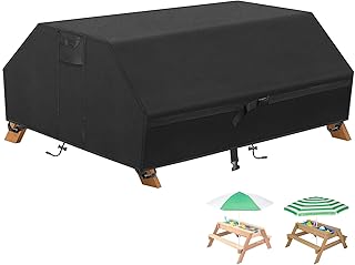 Picknicktisch Kinder Abdeckung Wasserdicht, Schutzhülle für Kindersitzgarnitur Outdoor, Schutzh…