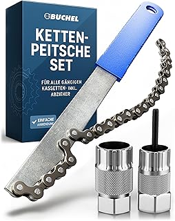 Büchel Fahrrad Werkzeug Sets – Kettenpeitsche mit Zahnkranzabzieher & Kettennieter Set mit Ket…