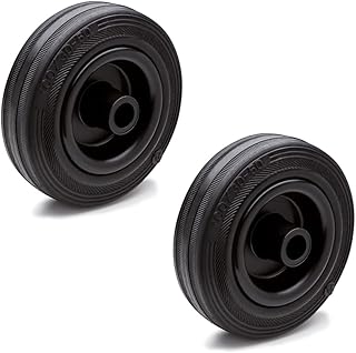 Gummiräder, Ersatzräder | 100mm | 2 Räder | 160kg | Laufbelag Gummi, Radkörper Polypropylen |…