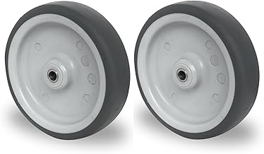 2er Set Einbaurad 150 mm – TPE Apparaterolle Grau – 100 kg Tragkraft pro Rad – Spurlos & Le…