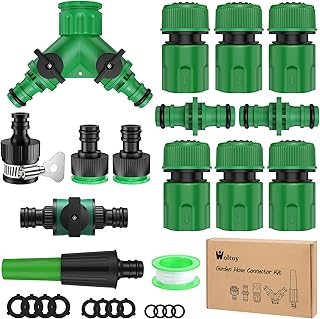 15 Stück Garten Schlauchverbinder Set, Garten Kupplung 1/2 Zoll, Gartenschlauch Anschluss Verbin…