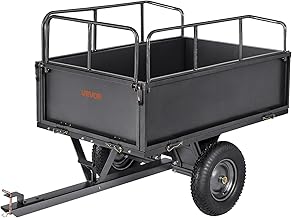 VEVOR Kippanhänger, 272 kg Fassungsvermögen, ATV-UTV-Transportanhänger, Kippwagen zum Hinterhe…