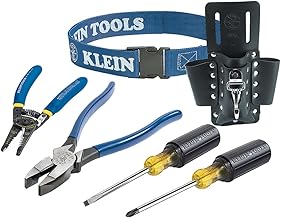 Klein Tools 80006 Trimmwerkzeug-Set mit kleinen Werkzeugen, Handwerkzeugen und einer 4-Taschen-Le…