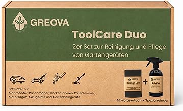 2er Set zur Reinigung & Pflege von Mährobotern & Gartengeräten – Premium Reiniger 500 ml + Mi…