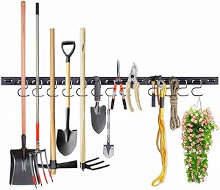 122cm Schweres Einstellbares Lagersystem Garage Aufbewahrung Gartenwerkzeug Organizer Gartenwerkz…