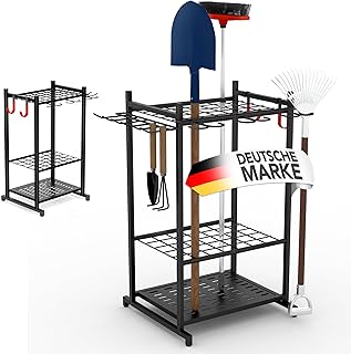 Gartengeräte Aufbewahrung Ständer | Organizer Garten Werkzeug auch als Gerätehalter für Garag…