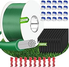 250m Begrenzungskabel Mähroboter + 150 Erdnägel + 20 Kabelverbinder + 10 Anschlussklemmen, Robu…