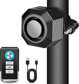 Cruxer Fahrrad Alarmanlage mit USB Wiederaufladbar,Diebstahlsicherungen Diebstahlschutz Zubehör …