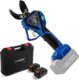 32mm Akku Astschere Schnurlose Elektrische Gartenschere mit LED, DLC-Beschichtung Klinge, 2x 2Ah …