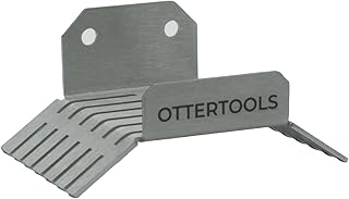 SKH Sägeketten Wandhalter 1,5mm Edelstahl gebürstet – Halterung für 6 Kettensägenketten aller…