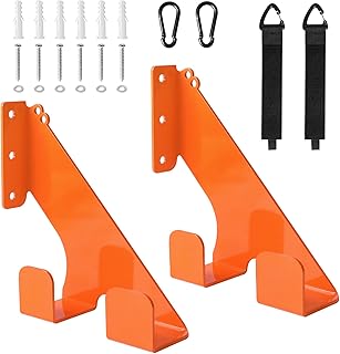 2 Stück Wandmontiert Motorsägenhalter, Stahl Wandhalter Kettensäge, Kettensägenaufhänger Sch…