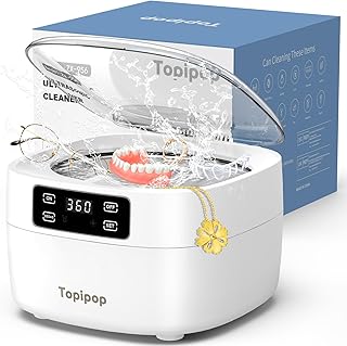 Topipop Ultraschallreinigungsgerät, 48000Hz Ultraschallreiniger, 750 ml brillenreinigungsgerät,…