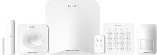 HiLook by HIKVISION Funk-Alarmanlage 6-teiliges Set | Kabelloses Alarmsystem mit Zentrale, PIR Be…