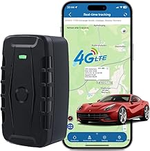 TKMARS GPS Auto 4G Tracker ohne ABO, 20000mAh Langer akkulaufzeit Magnet Peilsender, IP67 Wasserd…