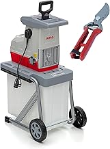 IKRA Elektro Gartenhäcksler Walzenhäcksler ILH 3000 A, 3.000W, Aststärke bis 44mm, inkl. Garte…
