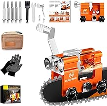 Kettensäge Schärfgerät mit Tragetaschen und Handschuhen, Universal Kettensägenschärfer mit 5…