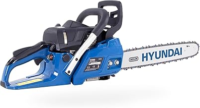 HYUNDAI Benzin-Kettensäge CS4618G | 45 cm/18″ OREGON Schwert und Kette | Motorsäge, Motorketten…