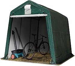 TOOLPORT Garagenzelt Carport 2,4 x 3,6 m Grün – Weidezelt, Unterstand & Lagerzelt – PE-Plane…