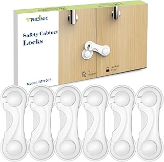 Kindersicherung Schrank Schubladen 6 Stück, Baby-Proofing-Baby-Sicherheitsschlösser, Schranksic…