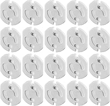 Offgridtec 20x Kindersicherung Steckdose mit sicherem 2-Wege-Drehmechanismus, Steckdosen-Abdeckun…