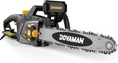 DOVAMAN 2400W Elektro Kettensäge, 40cm Oregon Schwert und Kette, werkzeuglose Kettenspannung, 15…