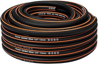 Fevone Gartenschlauch 20m 1/2 Zoll (13mm) Schlauchrohre für Garten 4ly 25 Bar Hochbelastbar Trag…