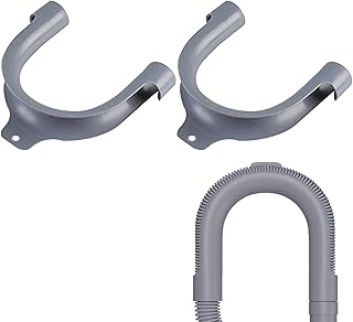 2 Stück Haltebogen universal Einhängebogen für Ablaufschlauch Waschmaschine Geschirrspüler, U…