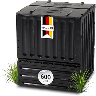 Garantia Eco-King Komposter 600 Liter schwarz – Komposter Garten, Schnellkomposter, Abfall & Recy…