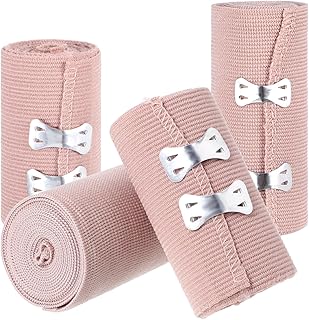 Healifty Sportbandage 4 stücke Elastische Medizinische Bandagen Wrap Kompressionsrolle mit Extra…