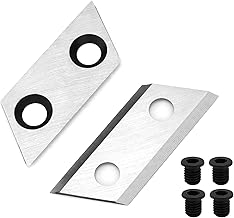 QWORK® 2 Stück Ersatzmesser für Häcksler und 4 Stück Schrauben Geeignet für QJ1200SP, McCul…