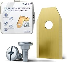 30 Stück Robuste Mähroboter Messer und Schrauben (Titanbeschichtete Blade Assembly Plus) – Pass…