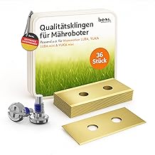 BEOS 36x Premium Titan Ersatzmesser + Schrauben mit Sicherung – Messer kompatibel mit Mammotion L…
