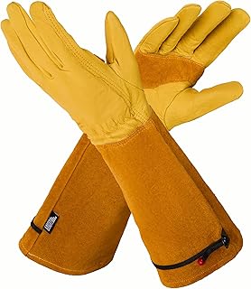 LAUTER SCHUTZ ® DORNENSICHERE Rindsleder Handschuhe -Mit Rückennaht für Bewegungsfreiheit und …