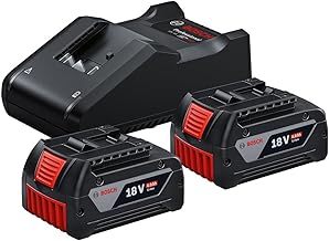 Bosch Professional 18V System Akku Starter-Set: 2x GBA 18V 4.0Ah Akku + Schnellladegerät GAL 18V-40