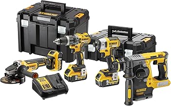 DEWALT 18V XR bürstenloses Set – 3 x 5Ah (4 Stück), DCK422P3T-QW