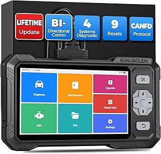 KINGBOLEN S608 OBD2 Diagnosegerät,Kfz Diagnosegerät Für Motor,ABS,SRS,Getriebe,9 Zurücksetzen…