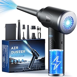 Druckluft Staubgebläse, 100000 RPM Druckluftspray mit 9000mAh Akku, Elektrische Staubgebläse, 3…