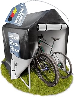 GARLINGO Fahrradgarage | 172 x 163 x 120 cm | Einfacher Aufbau ohne Schrauben | Zeltgarage Gerät…