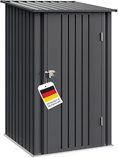 STEELSØN Timir Gerätehaus Metall – Geräteschuppen mit Pultdach – Gartenhaus 160x103x100cm …