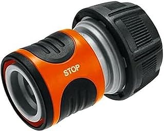 Gardena Wasserstop 19 mm (3/4 Zoll): Steckverbinder mit Aquastop, für Schlauchende, Powergrip, g…