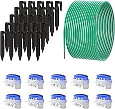 ECENCE 10m Begrenzungskabel + 25x Erdspieße 10x Kabelverbinder, Zubehör-& Reparatur-Set Install…