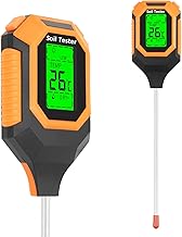 YAMRON Caewous ph messgerät Erde, 4-in-1 Digital Plant bodenmessgerät with PH Value/Temperature…