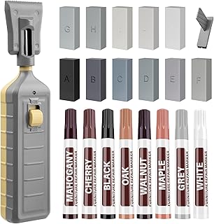 Laminat Vinyl Reparaturset,11 Farben Hartwachs und 8 Farben Holzmarker mit Schmelzwerkzeug, Möbe…