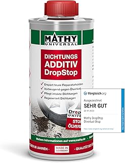 MATHY-DropStop Dichtungs-Additiv (250 ml) – Öl-Additiv stoppt Ölverlust im Motor, Getriebe, Hin…