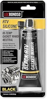 ​​LOCBONDSO RTV Silikon Dichtmasse Motor Schwarz 85g- Benzinfeste, wasserdicht, Frostschutzbe…